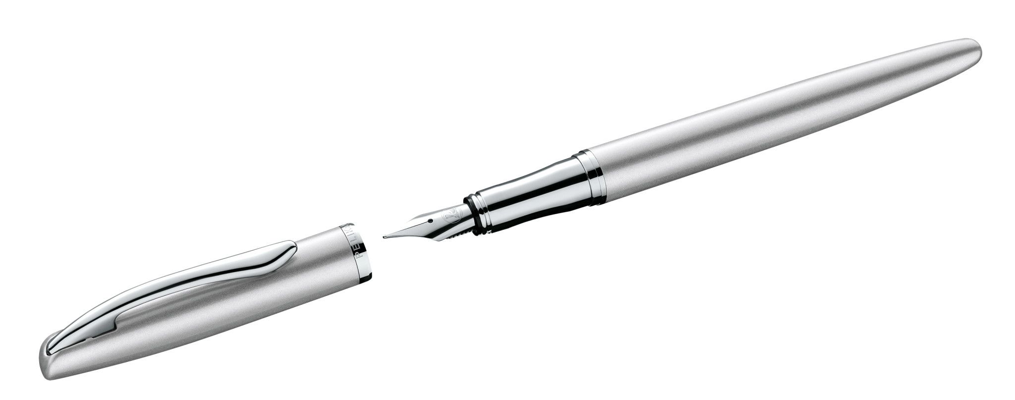 Pelikan Jazz Noble Elegance P36 Vulpen - Zilver - Medium - Blauwe inkt
