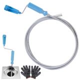 Merkloos Ontstoppingsspiraal - 5 m - Diameter 6 mm - Met handgreep - Voor toilet, gootsteen en douche