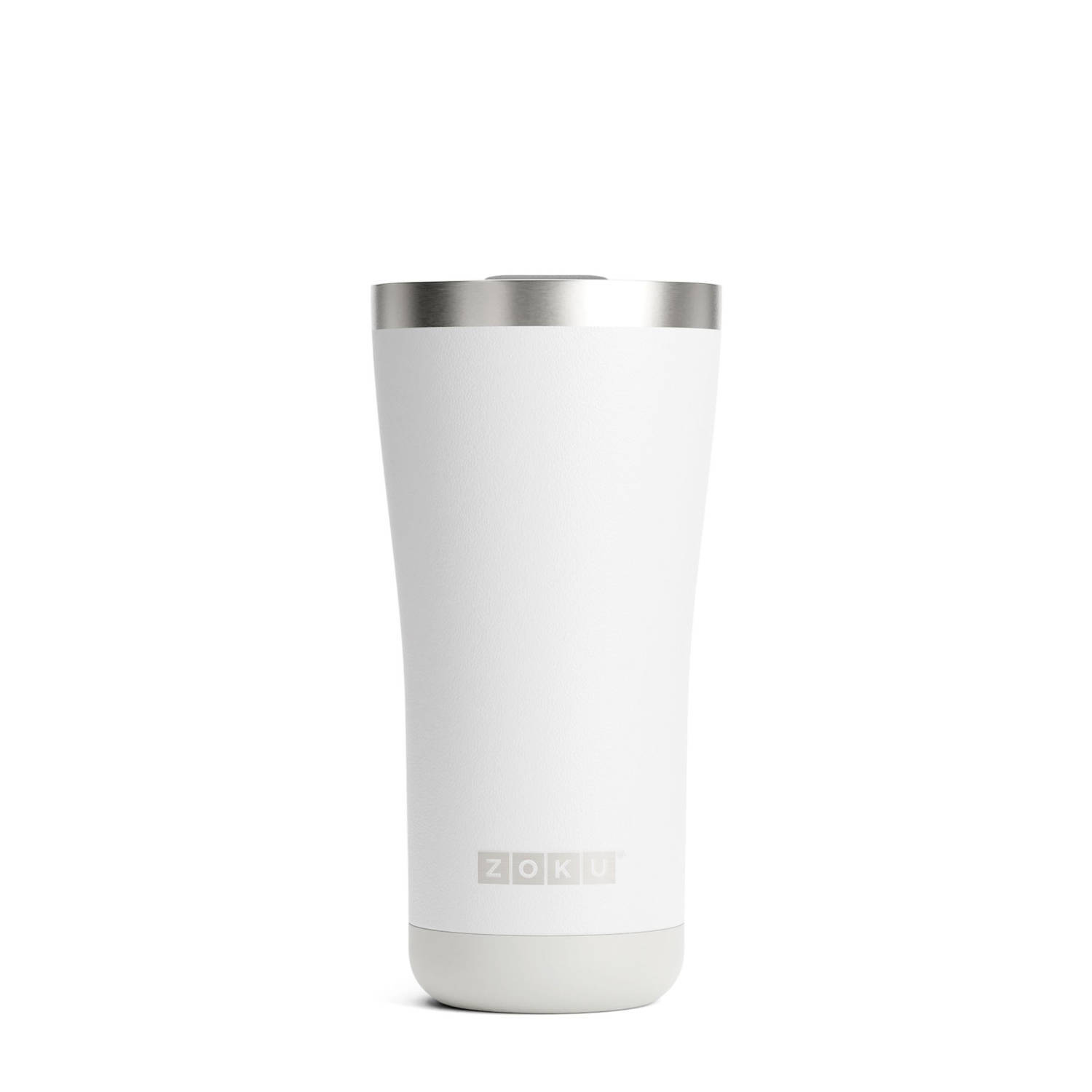 Zoku Thermosbeker RVS, 550 ml, Wit, 3-in-1 -