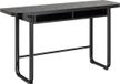 Giga Living Eettafel Darrel - 80x140x77cm - Zwart - Uitschuifbaar