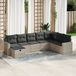 Maison Exclusive - Ensemble de meubles de jardin 8 pièces avec canapé et coussins, gris clair, en polyrotin