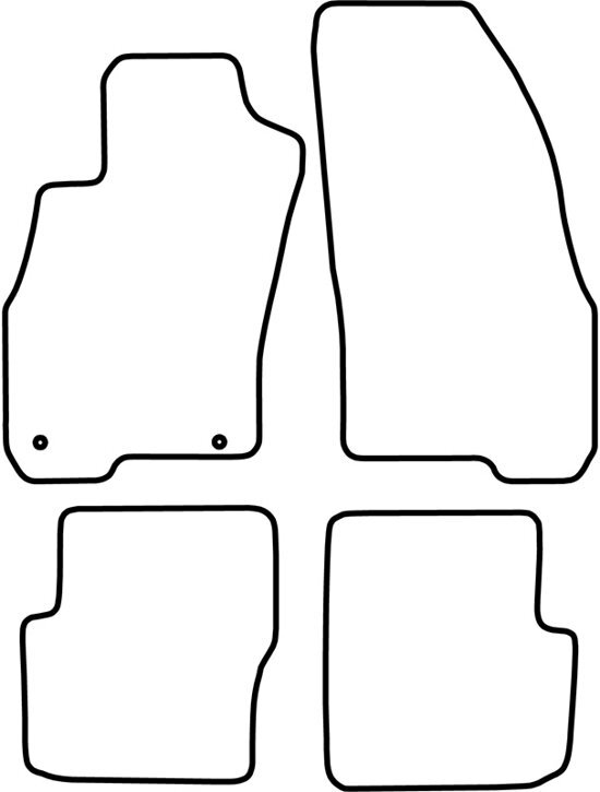 AutoStyle Automatten Fiat Punto Evo (5 deurs) 2009-2014