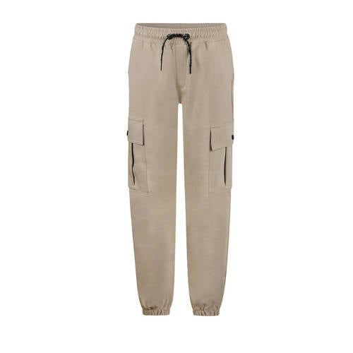 No Way Monday regular waist cargobroek beige