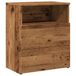 VidaXL Nachtkastje 50x32x60 cm bewerkt hout oud houtkleurig