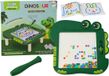 LEAN TOYS Tableau magnétique éducatif Puzzle de dinosaures perles vertes
