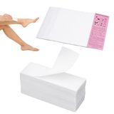 Vliesstrips voor warme was en suikerpasta, 200 stuks, waxstrips, ontharing, huidvriendelijke scheurvaste waxstrips voor elk type depilatie op benen, borst, rug, intieme zone en gezicht