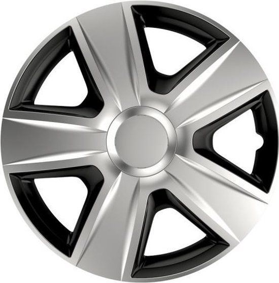 Versaco Espirit DC - Wieldoppen - Zilver/Zwart - 14 inch - 4 stuks