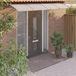 Maison Exclusive - Auvent pour entrée, gris et transparent, 350x75 cm, polycarbonate