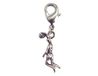 INNSPIRO NICE CHARMS metalen hanger basketbal met karabijnhaak 8x18mm 25u, 12x16mm., Metaal, Geen edelsteen