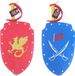 Eddy Toys Ridder Speelset - Schild en Zwaard - Rood