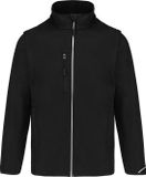 PROACT® Softshell Jas met Afritsbare Mouwen PA323 - Zwart - XL