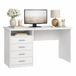 Well Home bureau Tormes met 3 laden, wit, 110,1 x 48,5 x 76 cm