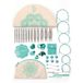 KnitPro Mindful verwisselbare naaldenset - paar rondbreinaalden 13 x 10 cm met accessoires Mindful Passion-set voor beginners, professionals en cadeauset