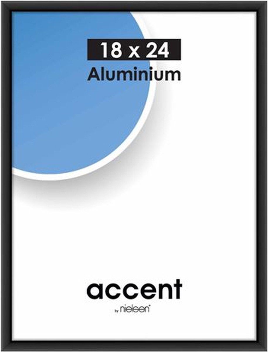Nielsen Accent 18x24 aluminium zwart 53426