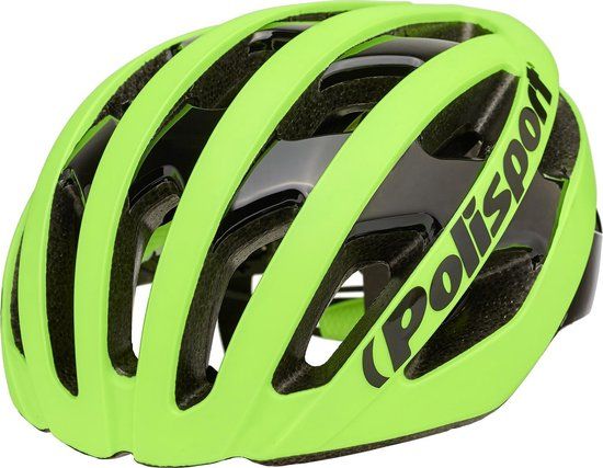 Polisport Light Pro M Fietshelm - Fluo Geel Zwart