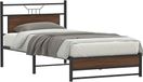 Maison Exclusive - Cadre de lit sans matelas, chêne brun, 100x190 cm, fibre de bois