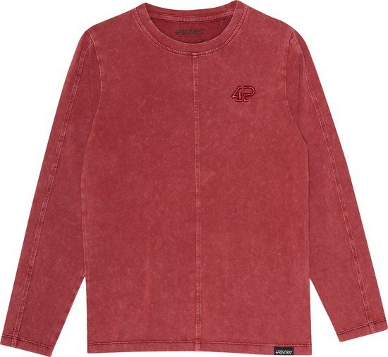 4PRESIDENT Noud-Red-152 T-shirt Korte mouw Ronde hals Katoen Elastaan Kinderen Mannen Red
