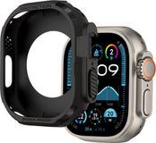 Bandz Robuust TPU hoesje geschikt voor Apple Watch Ultra / Ultra 2 / Ultra 3 - 49mm case van stevig TPU materiaal - Robuuste uitstraling (zwart)