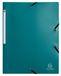 Exacompta Elastomap - 3 kleppen - Elastiek - A4 - Groen