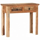 vidaXL Wandtafel 90,5x30x75 cm massief acaciahout en gerecycled hout