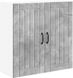 vidaXL Wandkast LUCCA Betongrijs 80 x 31 x 80 cm Bewerkt Hout