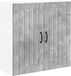 vidaXL Wandkast LUCCA Betongrijs 80 x 31 x 80 cm Bewerkt Hout