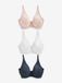 Next - Dames - DD+ ultiem comfort beha's van katoenmix verpakking van 3 - Blauw