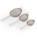 Salter BW12616EU7 Bakes Sieve Set – 3-Piece Stainless Steel Fine Wire Mesh Kitchen Strainers, All Purpose Colanders For Cooking & Baking, Sifter For Flour With Bowl Rests, 10/14/20 cm Sieves, Gold