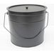 WERKA PRO Seau À Cendre Noir Avec Couvercle En Métal - 25 Litres