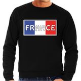 Bellatio Decorations Frankrijk / France landen sweater zwart heren - Frankrijk landen sweater / kleding - EK / WK / Olympische spelen outfit XL