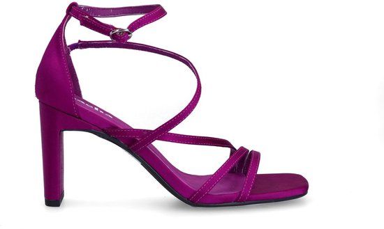 Sacha - Dames - Paarse sandalen met hak - Maat 38
