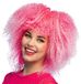 Boland Pruik Starlight Roze, Neon - Afro - Halflang - Unisex