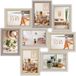 Zep Houten Multi Fotolijst ZARA 8Q Bruin 8 Foto's 10x15 cm 47x47 cm
