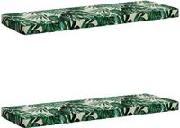 vidaXL - 2-delige Bankkussens VUGHT - 100% Polyester - Bladpatroon