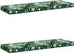 vidaXL - 2-delige Bankkussens VUGHT - 100% Polyester - Bladpatroon