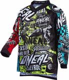 O'NEAL Element Wild V.22 Youth Motocross Jersey - Zwart - Maat XS