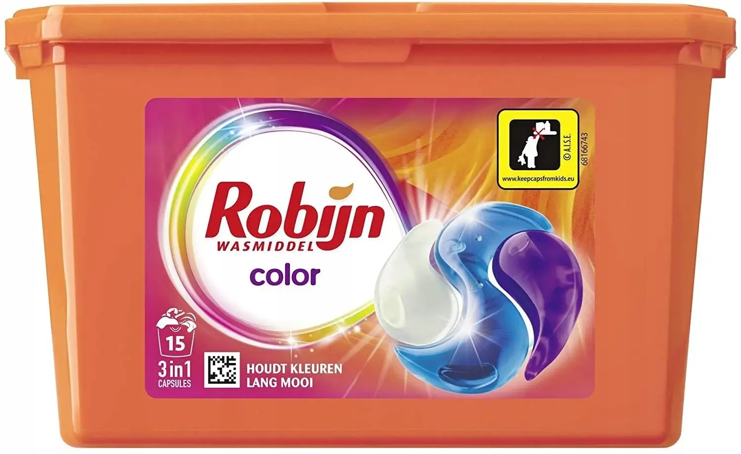 Robijn Wascapsules 3-in-1 Color 15 stuks