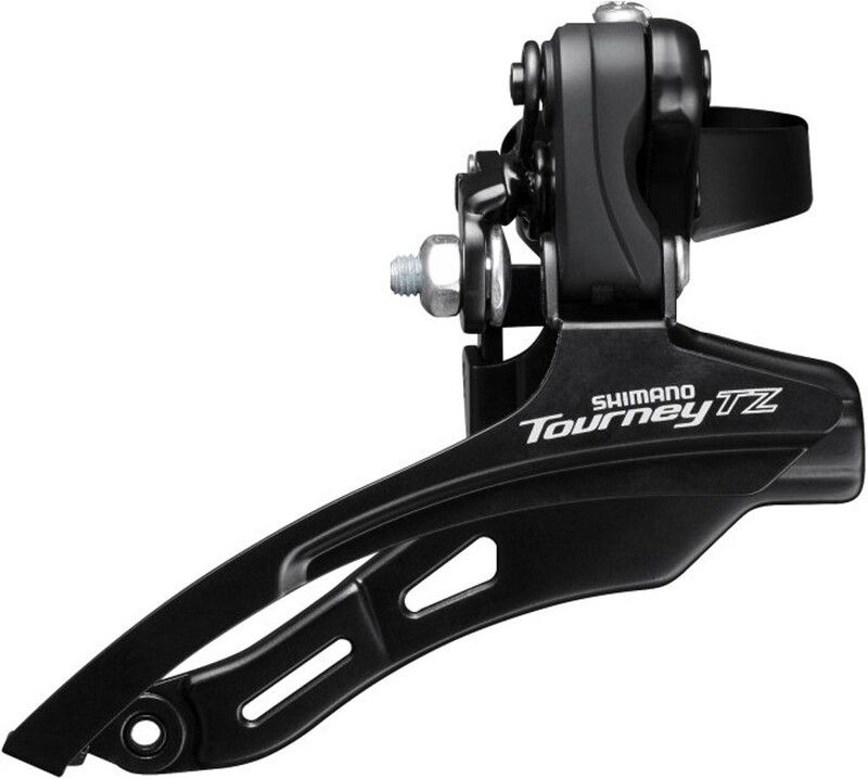 Shimano Tourney TZ FD-TZ500 Voorderailleur 3x6/7-speed Down Swing Klem hoog, zwart