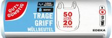 Vuilniszakken met handgreep, 20 zakken à 50 l