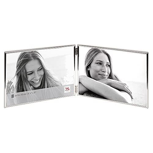 Walther Design Chloe Dubbel Fotolijst - Zilver - 2x 9x13 cm (Landschap)
