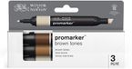 Winsor & Newton Promarker Set - Tons bruns - Marqueurs à alcool