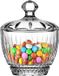 Alessandro Bonbonniere met deksel - Dublin - gedecoreerd glas - 9 x 11 cm - snoeppot