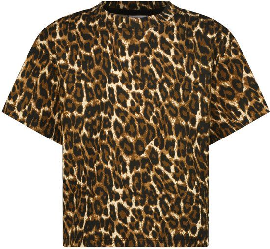 Vingino Icon-logo tee animal Meisjes T-shirt - Multicolor Brown