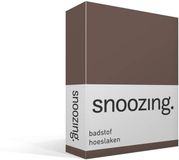 Snoozing Badstof Hoeslaken - Lits-jumeaux (180x200 of 160x210/220 cm) - Bruin