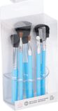 Merkloos Schmink penselen/kwasten setje van 8x stuks - Blauw