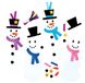 Baker Ross FE951 Sneeuwman Mix&Match Boekenlegger Knutselset - Pak van 8, Maak en Versier Kleurrijke Kerstmis Bladwijzers voor Kinderen, Knutsel Activiteit
