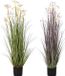 DKD Home Decor Decoratieve plant Metaal Oranje Bordeaux PVC Lelies (35 x 35 x 114 cm) (2 Stuks)