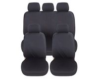 Auto Lupex Auto Accessori Universele autostoelhoezen, polyesterweefsel, set stoelhoezen aanpasbaar, geen SUV (voor en achter, G - donkerblauw)