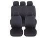Auto Lupex Auto Accessori Universele autostoelhoezen, polyesterweefsel, set stoelhoezen aanpasbaar, geen SUV (voor en achter, G - donkerblauw)