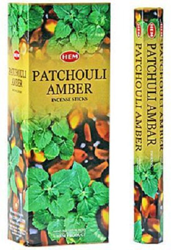Hem Patchouli Amber Hexa - Wierookstokje - 8901810016729